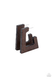 Paparazzi Accessories The Girl Next OUTDOOR - Brown Earring