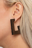 Paparazzi Accessories The Girl Next OUTDOOR - Brown Earring