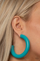 Paparazzi Accessories I WOOD Walk 500 Miles - Blue Earring