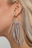 Paparazzi Accessories No Place Like HOMESPUN - Silver Earring