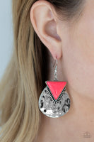 Paparazzi Accessories Road Trip Treasure - Pink Earring