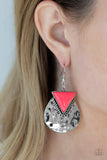 Paparazzi Accessories Road Trip Treasure - Pink Earring