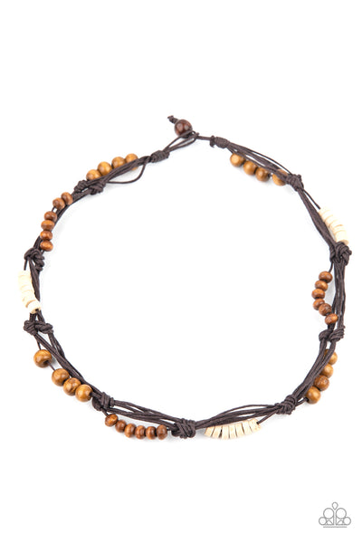 Paparazzi Accessories Tiki Tour - Brown Necklace