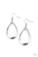 Paparazzi Accessories BEVEL-headed Brilliance - Silver Earring