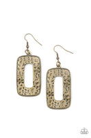 Paparazzi Accessories Primal Elements - Brass Earring