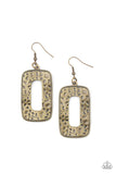 Paparazzi Accessories Primal Elements - Brass Earring
