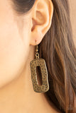 Paparazzi Accessories Primal Elements - Brass Earring