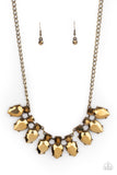 Paparazzi Accessories Extra Enticing - Brass Necklace