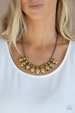 Paparazzi Accessories Extra Enticing - Brass Necklace