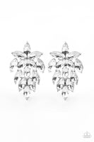 Paparazzi Accessories They See Me Glowin - White Earring