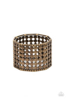 Paparazzi Accessories Cool and CONNECTED - Brass Bracelet