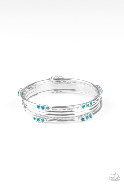 Paparazzi Accessories Stackable Sparkle - Blue Bracelet