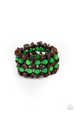 Paparazzi Accessories Tahiti Tourist - Green Bracelet