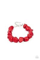 Paparazzi Accessories Prehistoric Paradise - Red Bracelet