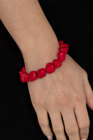 Paparazzi Accessories Prehistoric Paradise - Red Bracelet