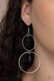 Paparazzi Accessories Cultured in Couture - Black Earring