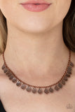 Paparazzi Accessories Dainty DISCovery - Copper Necklace