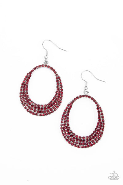 Paparazzi Accessories Life GLOWS On - Red Earring
