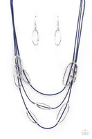 Paparazzi Accessories Check Your CORD-inates - Blue Necklace