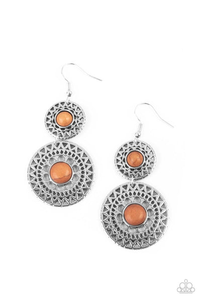 Paparazzi Accessories Sunny Sahara - Brown Earring