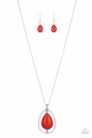 Paparazzi Accessories Here Today, PATAGONIA Tomorrow - Red Necklace
