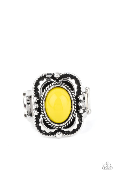Paparazzi Accessories Vivaciously Vibrant - Yellow Ring