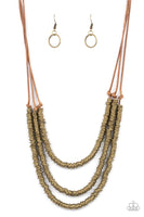 Paparazzi Accessories RING to Reason - Brass Necklace Set