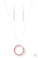 Paparazzi Accessories Harmonic Halos - Red Necklace Set