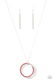 Paparazzi Accessories Harmonic Halos - Red Necklace Set