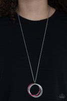 Paparazzi Accessories Harmonic Halos - Red Necklace Set