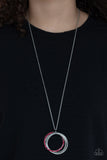 Paparazzi Accessories Harmonic Halos - Red Necklace Set