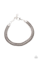 Paparazzi Accessories Extraordinary Edge - Silver Bracelet