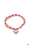 Paparazzi Accessories Candy Gram - Red Bracelet