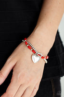 Paparazzi Accessories Candy Gram - Red Bracelet