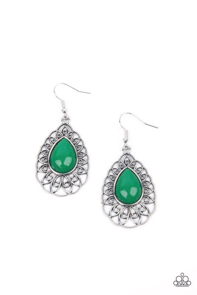Paparazzi Accessories Dream STAYCATION - Green Earring