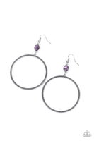 Paparazzi Accessories Work That Circuit - Purple Earring