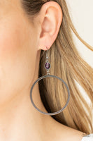 Paparazzi Accessories Work That Circuit - Purple Earring