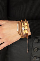 Paparazzi Accessories Act Natural - Yellow Bracelet