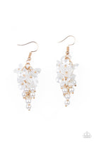 Paparazzi Accessories Bountiful Bouquets - Gold Earring - Life of the Party June '21