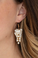 Paparazzi Accessories Bountiful Bouquets - Gold Earring - Life of the Party June '21