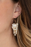 Paparazzi Accessories Bountiful Bouquets - Gold Earring - Life of the Party June '21