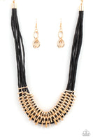 Paparazzi Accessories Lock, Stock, and SPARKLE - Gold Necklace