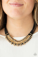 Paparazzi Accessories Lock, Stock, and SPARKLE - Gold Necklace