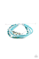 Paparazzi Accessories Holographic Hike - Blue Bracelet