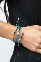 Paparazzi Accessories Holographic Hike - Blue Bracelet