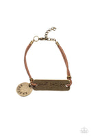 Paparazzi Accessories Believe and Let Go - Brass Bracelet