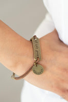 Paparazzi Accessories Believe and Let Go - Brass Bracelet