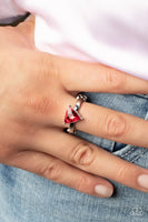 Paparazzi Accessories Tenacious Twinkle - Red Ring