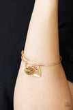 Paparazzi Accessories Come What May and Love It - Gold Bracelet