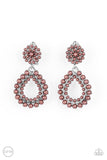 Paparazzi Accessories Discerning Droplets - Brown Clip On Earring